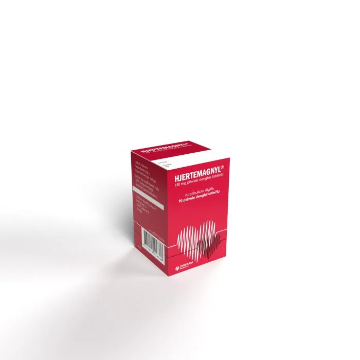 HJERTEMAGNYL 150 mg plėvele dengtos tabletės N90
