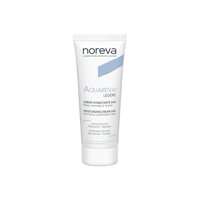 NOREVA lengvos konsistencijos 24 val. drėkinantis kremas AQUAREVA 40 ml