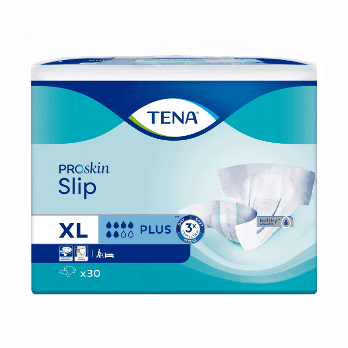 TENA Slip Plus anatominės sauskelnės šlapimo nelaikymui, XL dydis, N30
