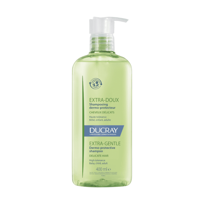 DUCRAY EXTRA DOUX švelnus, apsaugantis odą šampūnas, 400 ml