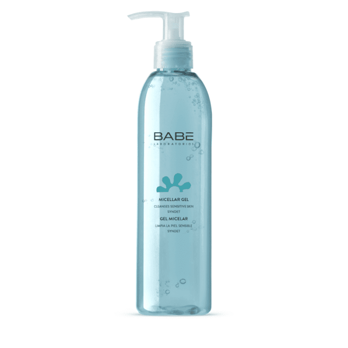 BABĒ raminamasis gelinis micelių prausiklis jautriai, raustančiai veido odai FACIAL 240 ml