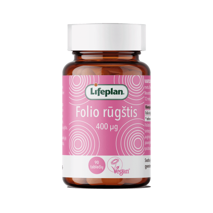 LIFEPLAN FOLIO RŪGŠTIS 400 mg, N90