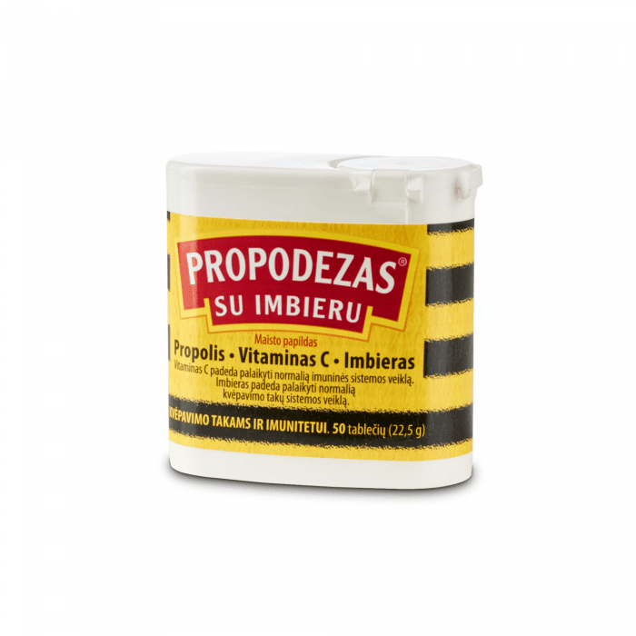PROPODEZAS su imbieru, tabletės N50