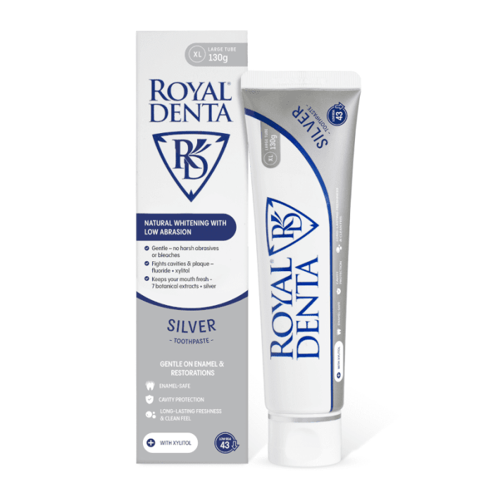 Royal Denta dantų pasta su sidabru Silver 130 g