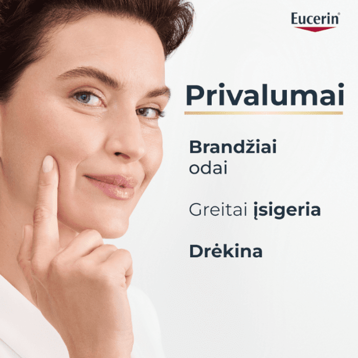 EUCERIN Hyaluron-Filler + Elasticity akių srities kremas SPF 20 brandžiai odai, 15 ml