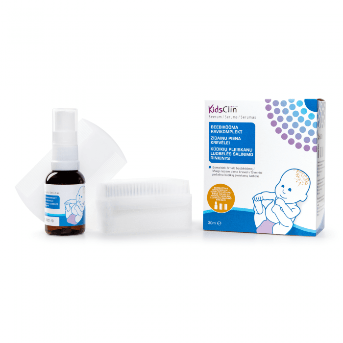 KidsClin Serumas kūdikių pleiskanų luobelės šalinimo rinkinys 3IN1, 30 ml