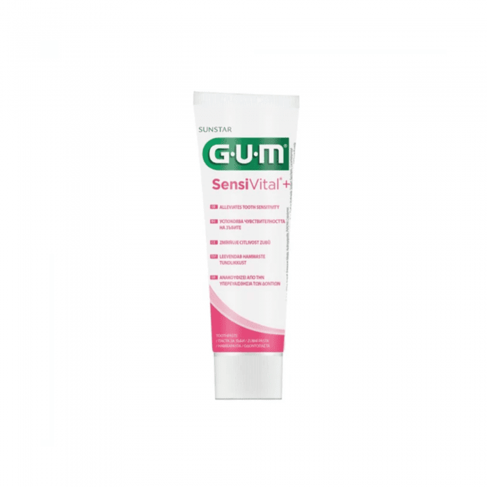 GUM dantų pasta SENSIVITAL+ , švelnaus mėtų skonio, 75 ml