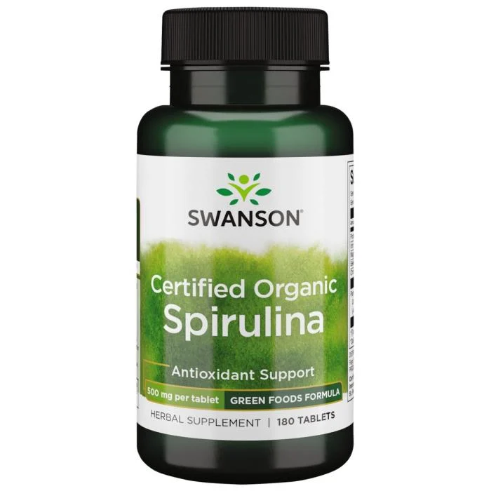 SWANSON SPIRULINA 500 mg tabletės, N180