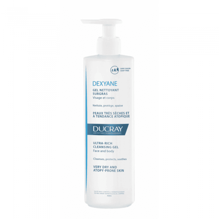 DUCRAY labai sausos ir į atopinį dermatitą linkusios odos prausiklis DEXYANE 400 ml