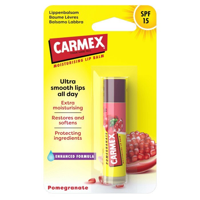 CARMEX granatų skonio pieštukinis lūpų balzamas Pomegranate 4,25 g