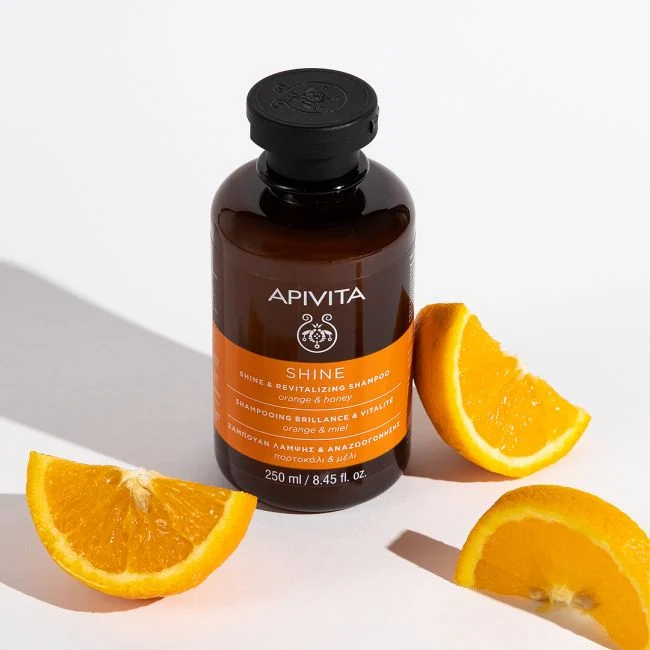 APIVITA žvilgesio suteikiantis šampūnas 250 ml 
