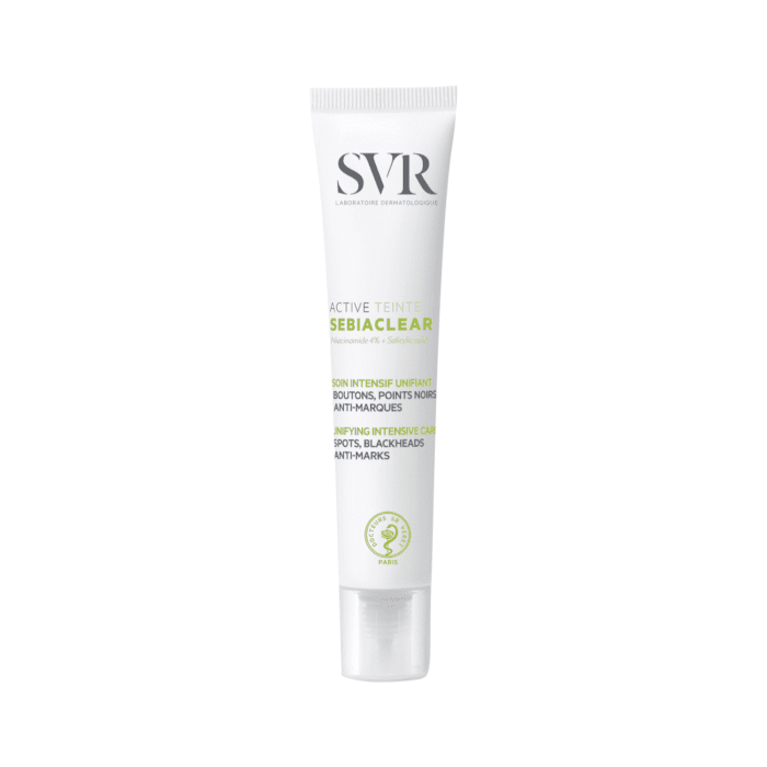 SVR SEBIACLEAR ACTIVE TEINTÉ tonuojamasis veido kremas odos netobulumams maskuoti, 40 ml