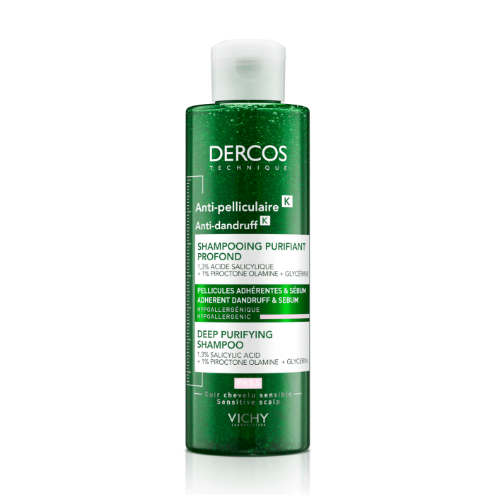 VICHY šampūnas nuo pleiskanų Dercos K 250 ml
