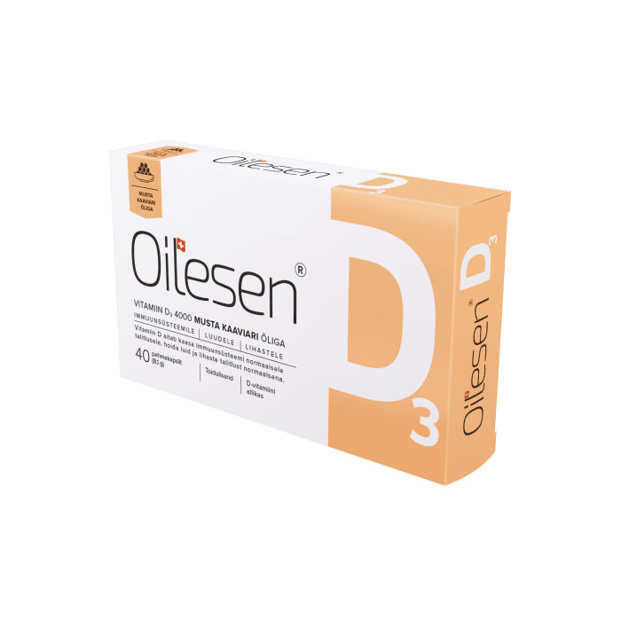 OILESEN VITAMINAS D3 su juodųjų ikrų aliejumi, N40