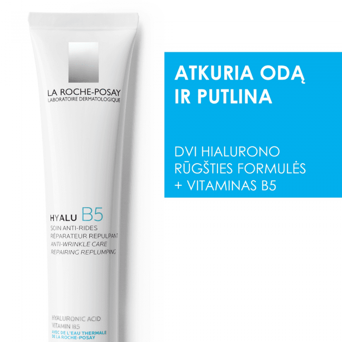 LA ROCHE-POSAY kremas nuo raukšlių su hialuronu HYALU B5, 40 ml