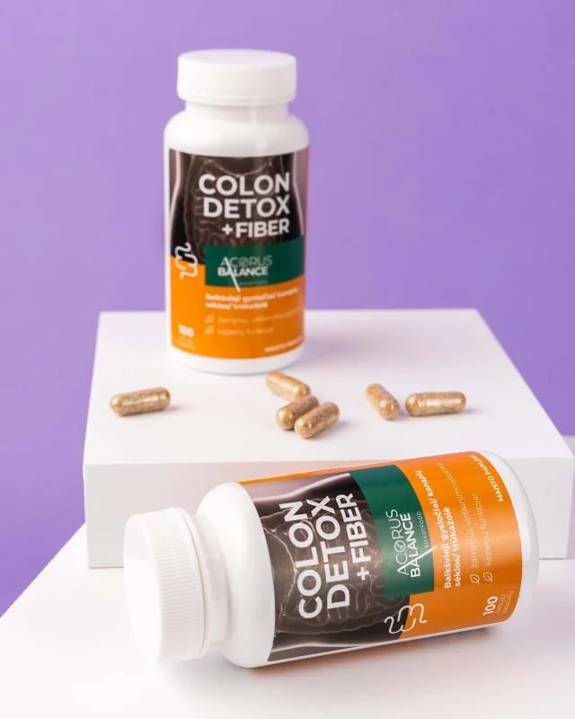 ACORUS BALANCE skaidulos žarnynui COLON DETOX + FIBER, 100 kaps.