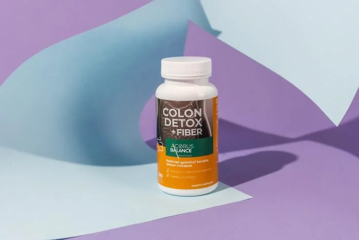 ACORUS BALANCE skaidulos žarnynui COLON DETOX + FIBER, 100 kaps.