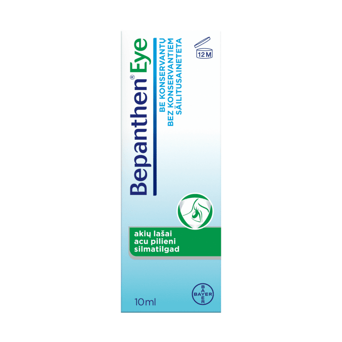 BEPANTHEN EYE akių lašai sausoms akims, 10 ml