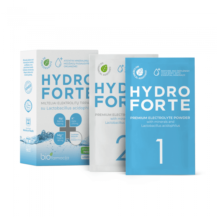 HYDRO FORTE milteliai elektrolitų tirpalui N6