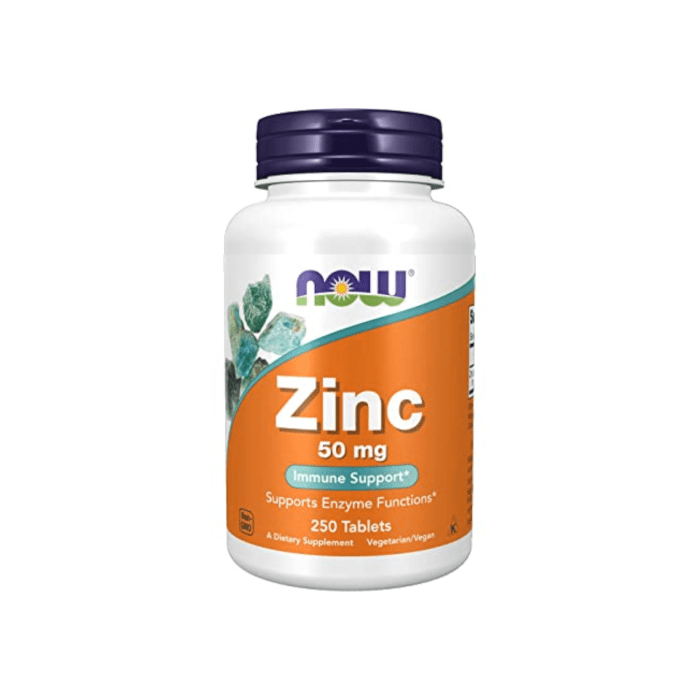 NOW Zinc Gluconate 50 mg tabletės N250