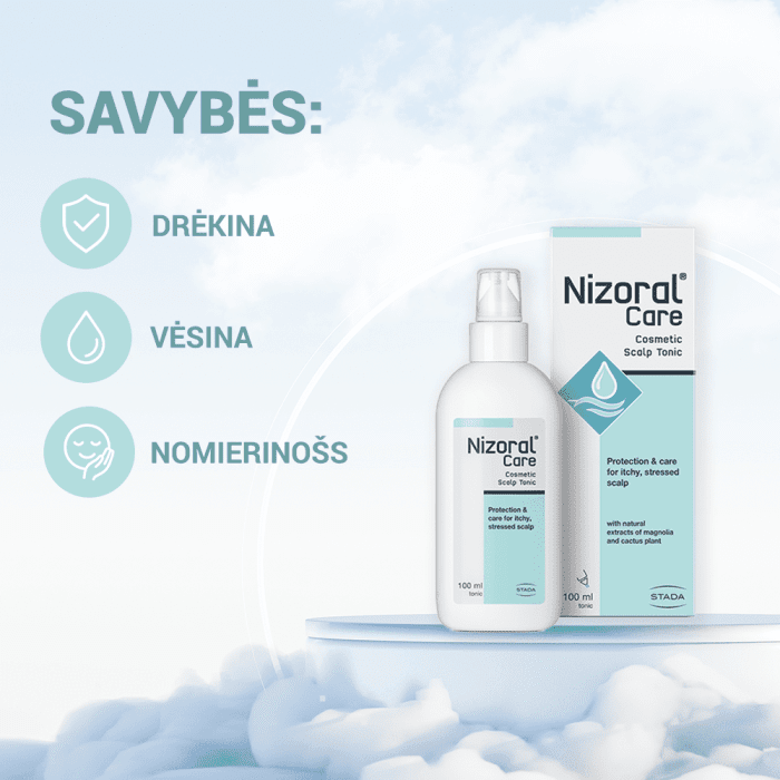 Nizoral kosmetinis tonikas galvos odai CARE 100 ml