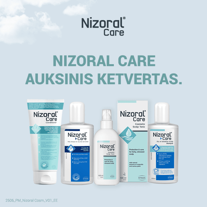 Nizoral kosmetinis tonikas galvos odai CARE 100 ml