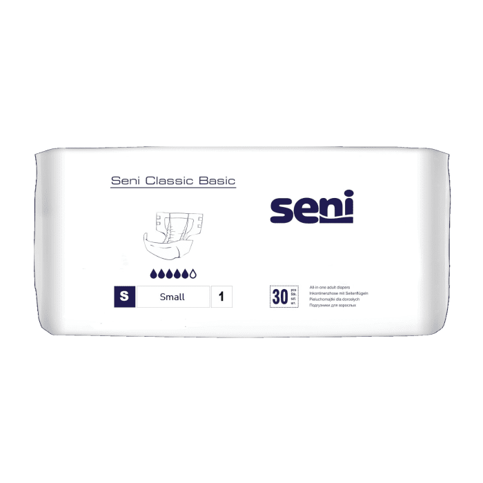 SENI sauskelnės suaugusiems CLASSIC BASIC, S dydis N30