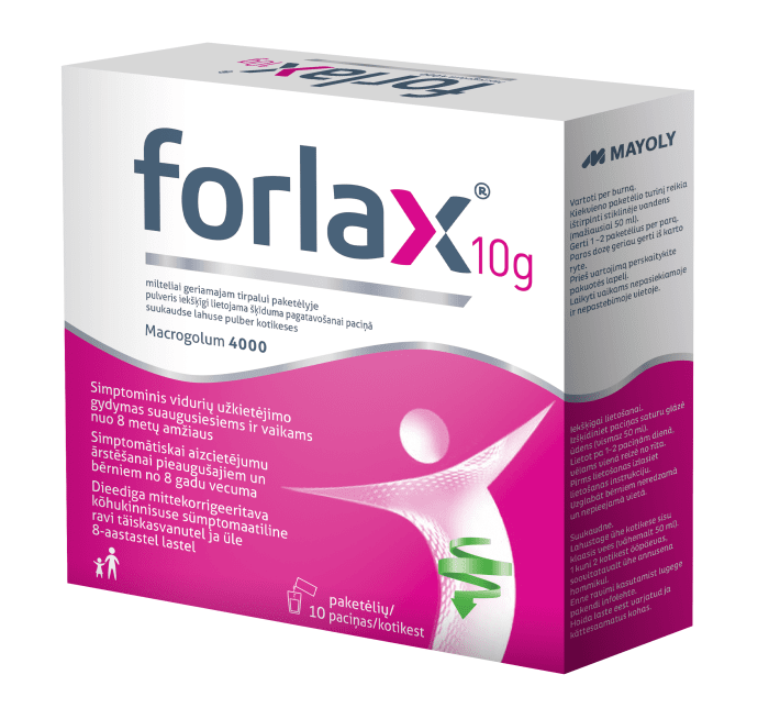 FORLAX 10 g milteliai geriamajam tirpalui paketėlyje N10