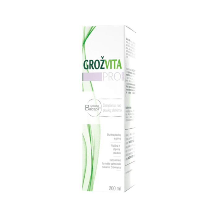 Grožvita Pro šampūnas nuo plaukų slinkimo 200 ml