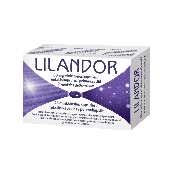 LILANDOR 80 mg minkštosios kapsulės N28
