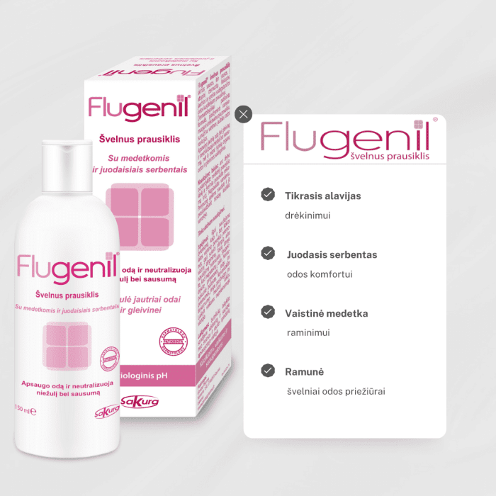 Flugenil švelnus prausiklis 150 ml
