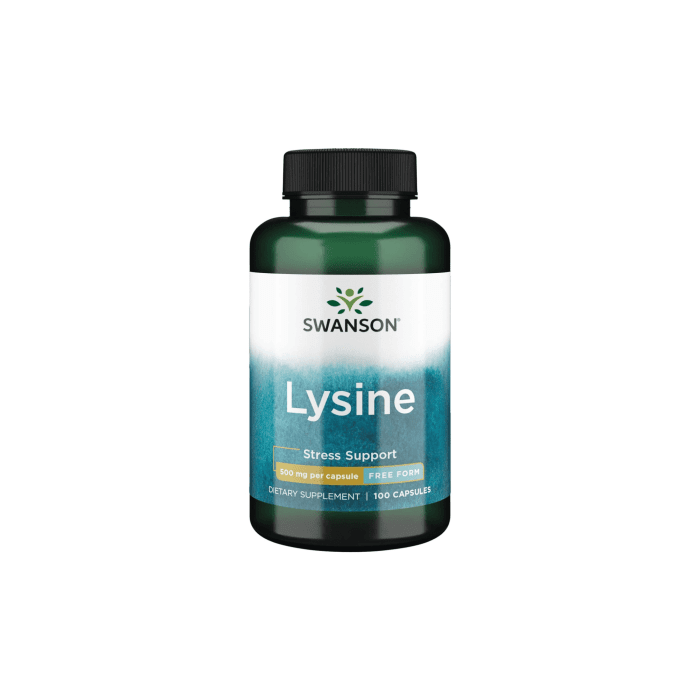 SWANSON L-LIZINAS 500 mg kapsulės, N100