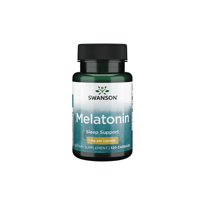 SWANSON Melatoninas 1 mg kapsulės, N120