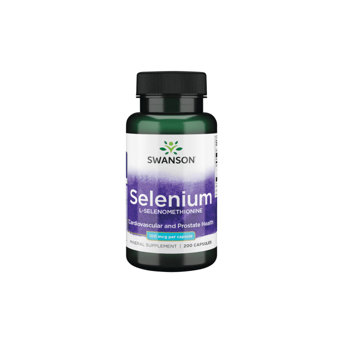 SWANSON SELENAS 100 mcg kapsulės, N200