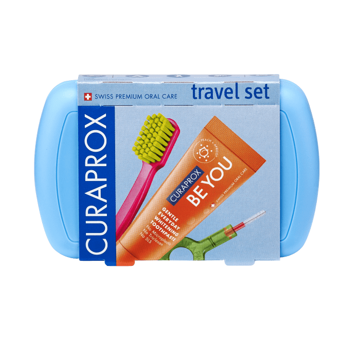 CURAPROX kelioninis rinkinys Travel Set, mėlynas