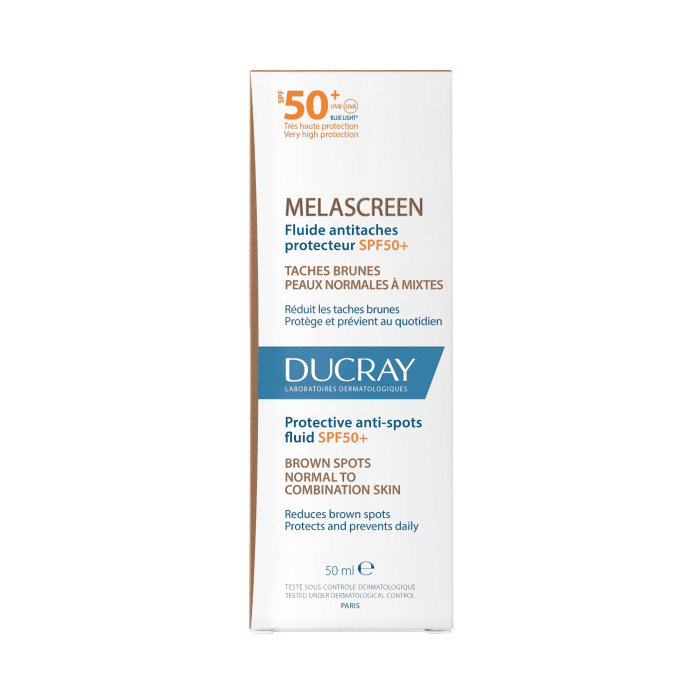 DUCRAY fluidas SPF50 nuo pigmentinių dėmių MELASCREEN 50 ml