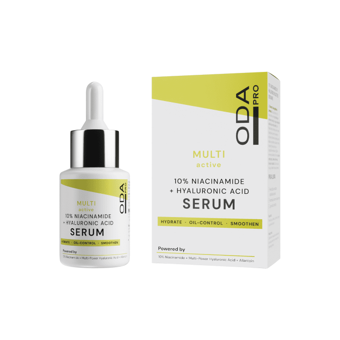ODA PRO 10 % niacinamido ir hialurono rūgšties serumas, 30 ml