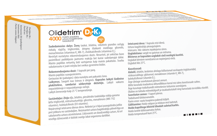 Olidetrim® 4000 D3 + K2 Omega-3 N.30