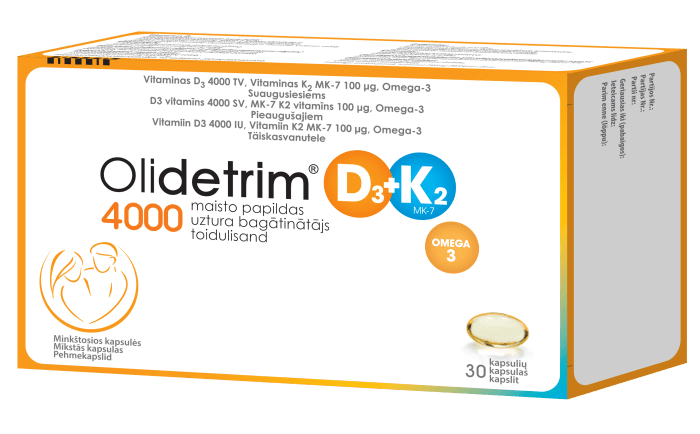 Olidetrim® 4000 D3 + K2 Omega-3 N.30
