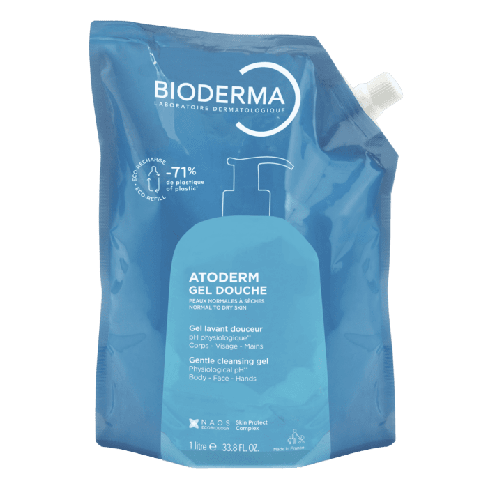  BIODERMA ATODERM GEL DOUCHE ECOREFILL prausiklis sausai odai 1L