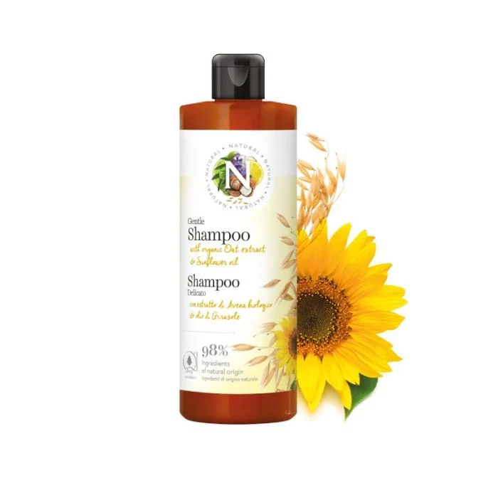 NATURAL švelnus šampūnas su avižų ekstraktu, 400 ml