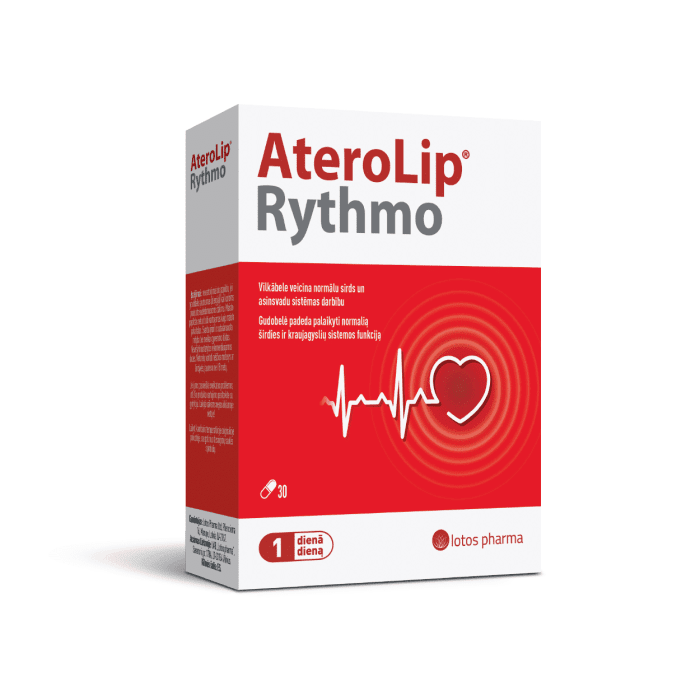 ATEROLIP Rythmo kapsulės, N30
