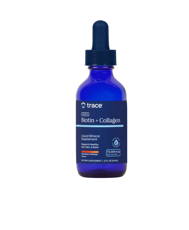 TRACE MINERALS biotinas 20000 mcg ir kolagenas 30000 mcg, 59 ml