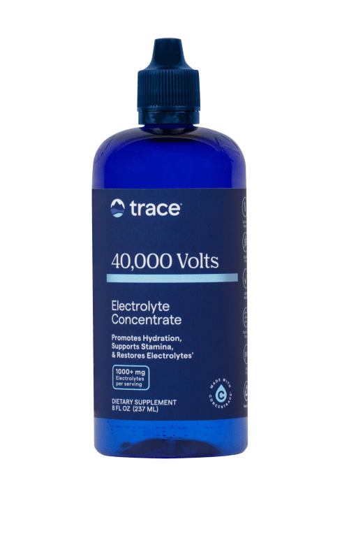 TRACE MINERALS ConcenTrace® 40,000 Volts - didelės koncentracijos elektrolitų kompleksas SU MAGNIU IR KALIU 237 ML