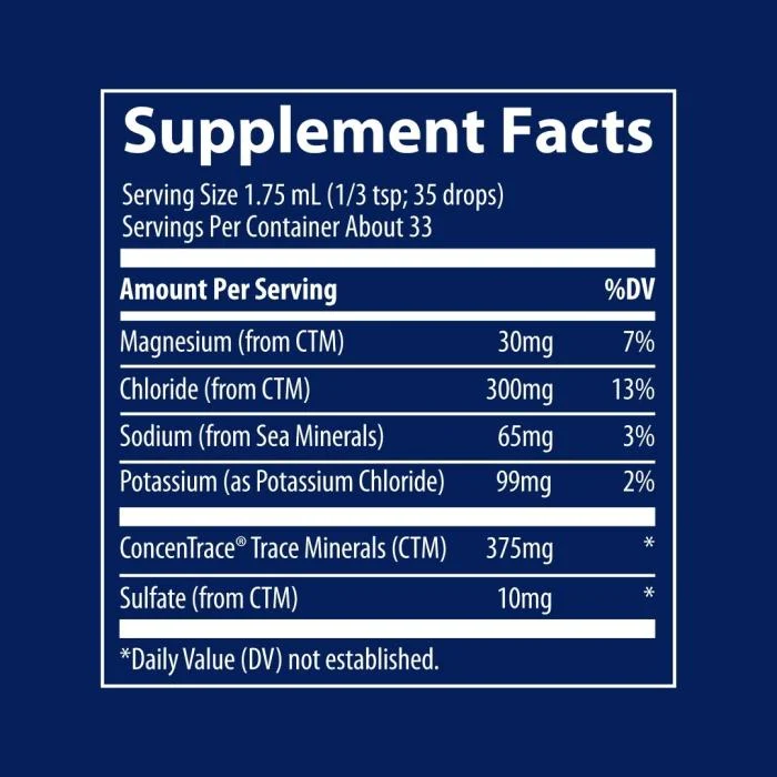 TRACE MINERALS joninio kalio lašai širdžiai 99 mg, 59 ml