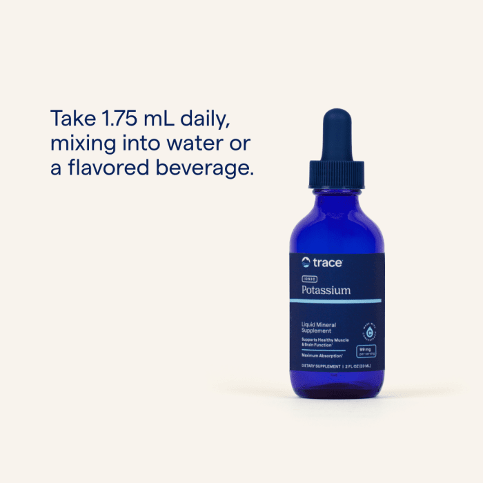 TRACE MINERALS joninio kalio lašai širdžiai 99 mg, 59 ml