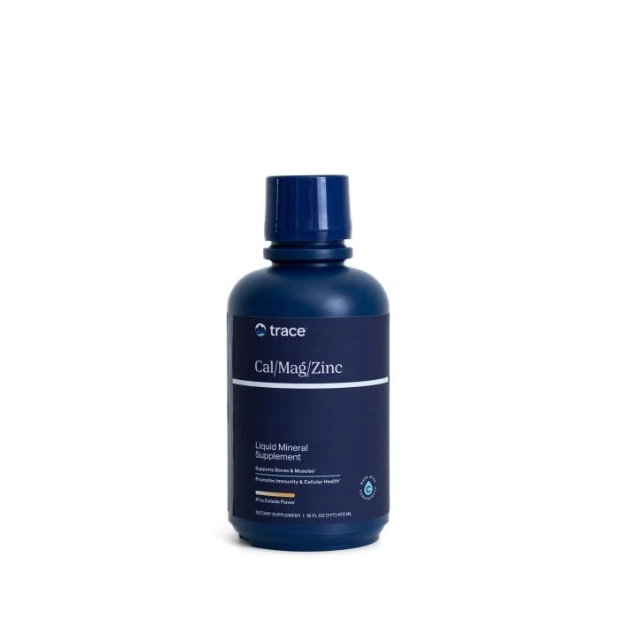 TRACE MINERALS joninių mineralų kompleksas: kalcis magnis cinkas ir vitaminas D skystoje formoje 473 ML N1