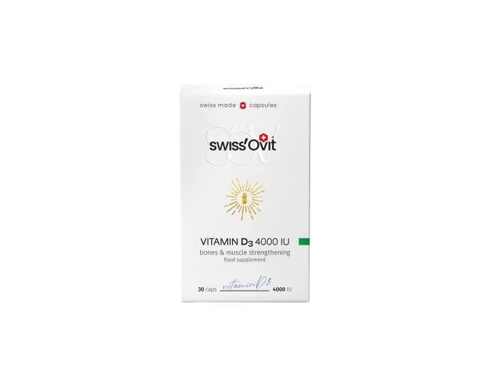 SwissOvit Vitaminas D3 4000TV, kapsulės, N30