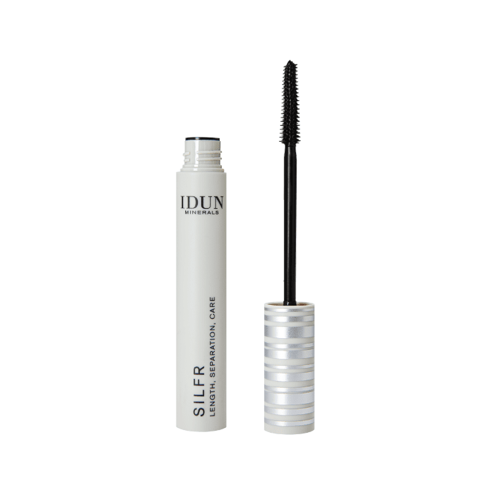 IDUN Minerals ilginantis ir blakstienas atskiriantis tušas, juodos spalvos SILFR Nr. 5011, 10 ml