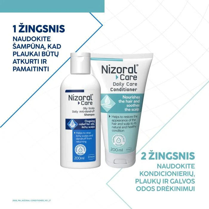 NIZORAL plaukų kondicionierius EXPERT DAILY CARE, 200 ml